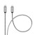 Pancerny kabel USB-C do Lightning Forcell F-Energy Metal 27W PD – 2 m – Srebrny