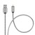 Pancerny kabel USB-A do Lightning Forcell F-Energy Metal 12W – 2 m – Srebrny