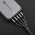 Pancerny kabel USB-A do Lightning Forcell F-Energy Metal 12W – 2 m – Srebrny