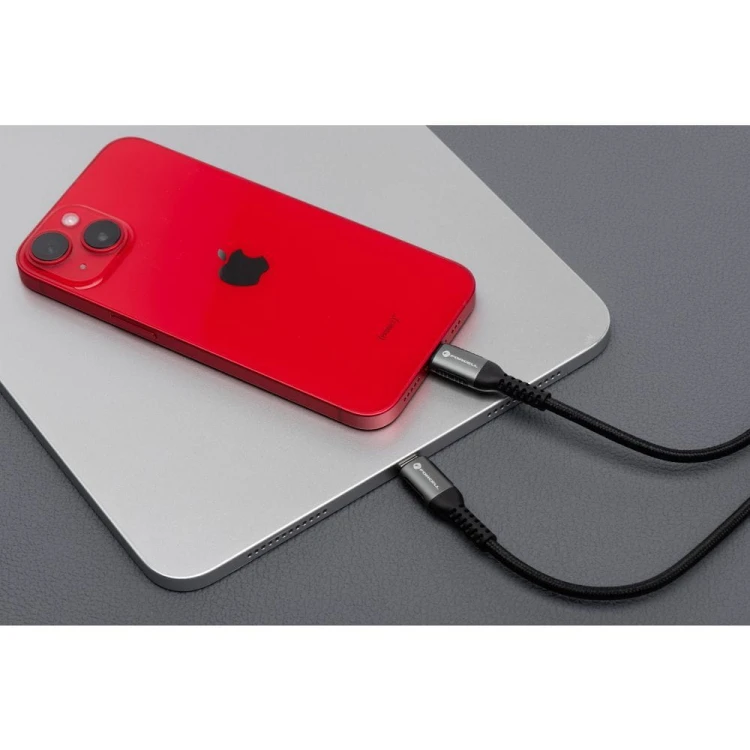 Krótki kabel USB-A do Lightning Forcell F-Energy Cafule 12W – 0,5 m – Czarny