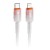 Stylowy kabel USB-C do Lightning Forcell F-Energy Gradient 27W PD – 1 m – Biały