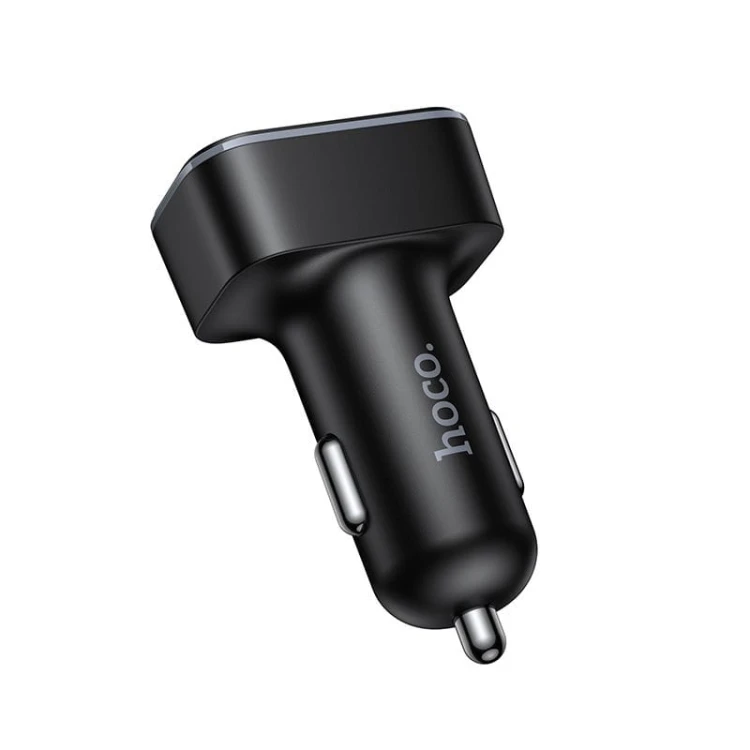 Ładowarka Samochodowa Hoco Z63A 42W 2xUSB-A + USB-C PD LCD Szybka