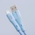 Elastyczny kabel USB-A do Lightning Forcell F-Energy Silicone 12W – 1 m – Niebieski