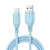 Elastyczny kabel USB-A do Lightning Forcell F-Energy Silicone 12W – 1 m – Niebieski