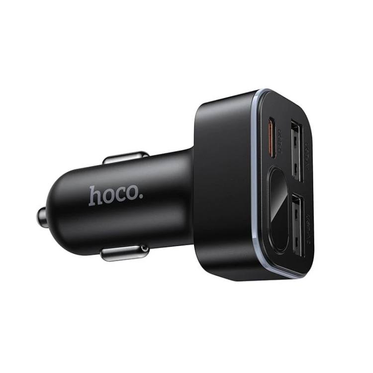 Ładowarka Samochodowa Hoco Z63A 42W 2xUSB-A + USB-C PD LCD Szybka