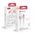 Stylowy kabel USB-A do Lightning Forcell F-Energy Gradient 12W – 1 m – Biały