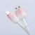 Stylowy kabel USB-A do Lightning Forcell F-Energy Gradient 12W – 1 m – Biały