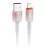 Stylowy kabel USB-A do Lightning Forcell F-Energy Gradient 12W – 1 m – Biały