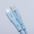 Aksamitnie elastyczny kabel USB-C do Lightning Forcell F-Energy Silicone 27W PD – 1 m – Niebieski
