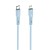 Aksamitnie elastyczny kabel USB-C do Lightning Forcell F-Energy Silicone 27W PD – 1 m – Niebieski