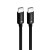 Ultra-krótki kabel USB-C do USB-C Forcell F-Energy 60W PD – 0,25 m – Czarny