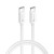 Superszybki kabel USB-C do USB-C Forcell F-Energy 60W PD – 1 m – Biały