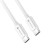 Superszybki kabel USB-C do USB-C Forcell F-Energy 60W PD – 1 m – Biały