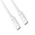 Superszybki kabel USB-C do USB-C Forcell F-Energy 100W PD z chipem E-Mark – 3 m – Biały