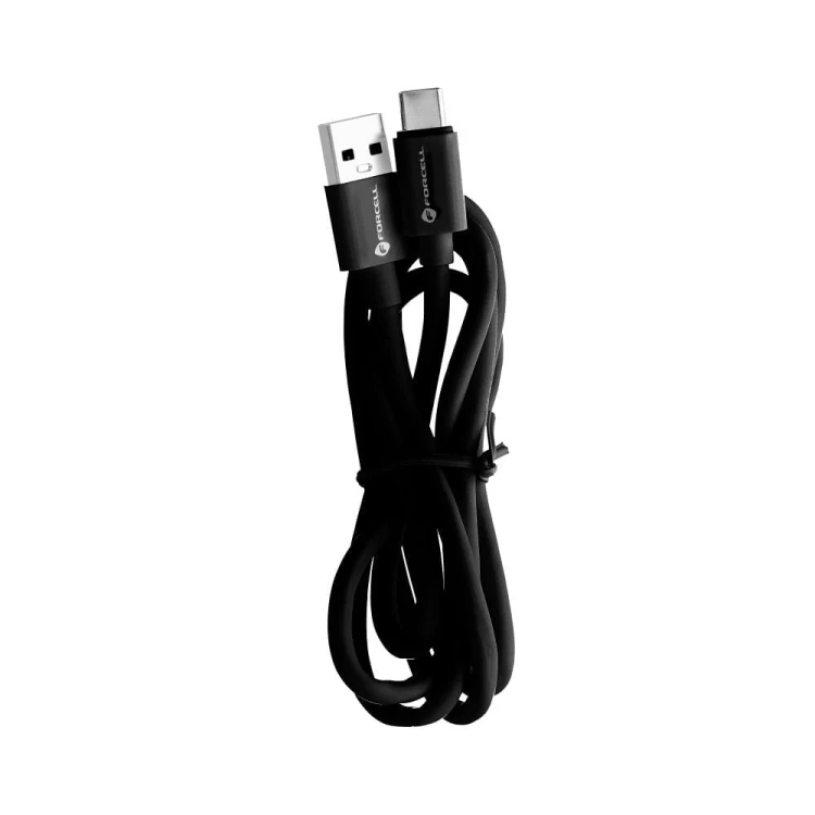 Niezawodny kabel USB-A do USB-C Forcell F-Energy 3A QC 3.0 – 1 m – Czarny (Tuba)