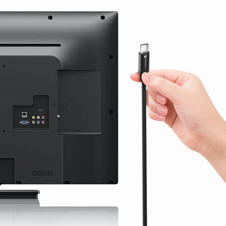 Multimedialny kabel USB-C do USB-C Forcell F-Energy 100W PD – Video 4K – 20 Gbit/s – E-Mark – 1 m – Czarny