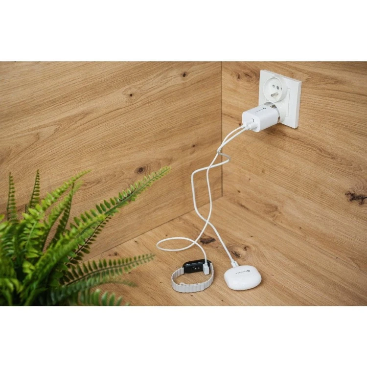 Superszybki kabel USB-C do USB-C Forcell F-Energy 100W PD z chipem E-Mark – 1 m – Biały