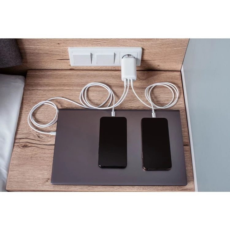 Superszybki kabel USB-A do USB-C Forcell F-Energy 60W QC 4.0 – 1 m – Biały