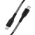 Pancerny kabel USB-C do USB-C Forcell F-Energy Carbon 66W PD – 1 m – Czarny