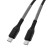 Pancerny kabel USB-C do USB-C Forcell F-Energy Carbon 66W PD – 1 m – Czarny