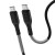 Pancerny kabel USB-C do USB-C Forcell F-Energy Carbon 66W PD – 1 m – Czarny