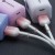 Stylowy kabel USB-A do Micro USB Forcell F-Energy Gradient 18W QC 3.0 – 1 m – Biały