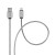 Pancerny kabel USB-A do USB-C Forcell F-Energy Metal QC 3.0 – 1 m – Srebrny