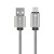 Pancerny kabel USB-A do USB-C Forcell F-Energy Metal QC 3.0 – 1 m – Srebrny