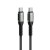 Ekstremalnie mocny kabel USB-C do USB-C Forcell F-Energy Cafule 240W PD – 1,2 m – Czarny
