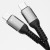 Ekstremalnie mocny kabel USB-C do USB-C Forcell F-Energy Cafule 240W PD – 1,2 m – Czarny