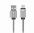 Pancerny kabel USB-A do USB-C Forcell F-Energy Metal 66W QC 4.0 – 2 m – Srebrny