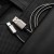 Pancerny kabel USB-A do USB-C Forcell F-Energy Metal 66W QC 4.0 – 2 m – Srebrny
