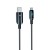 Inteligentny kabel USB-A do USB-C Forcell F-Energy Digital 66W z wyświetlaczem LCD – 1,2 m – Czarny