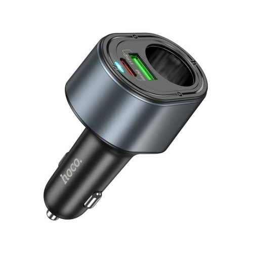 Ładowarka Samochodowa Hoco Z56 35W USB-C PD + USB-A + Gniazdo Zapalniczki