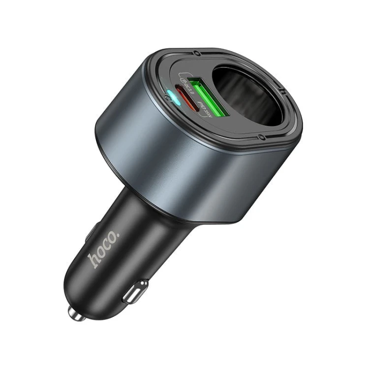 Ładowarka Samochodowa Hoco Z56 35W USB-C PD + USB-A + Gniazdo Zapalniczki