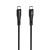 Elastyczny kabel USB-C do USB-C Forcell F-Energy Silicone 60W PD – 1 m – Czarny