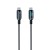 Inteligentny kabel USB-C do USB-C Forcell F-Energy Digital 100W PD z wyświetlaczem LCD i E-Mark – 1,2 m – Czarny