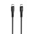 Elastyczny kabel USB-C do USB-C Forcell F-Energy Silicone 100W PD – 1 m – Czarny