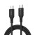 Elastyczny kabel USB-C do USB-C Forcell F-Energy Silicone 100W PD – 1 m – Czarny