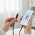 Elastyczny kabel USB-C do USB-C Forcell F-Energy Silicone 100W PD – 1 m – Czarny