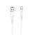 Elastyczny kabel USB-A do USB-C Forcell F-Energy Silicone 66W QC 4.0 – 1 m – Biały