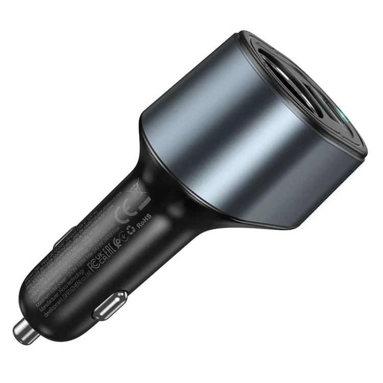 Ładowarka Samochodowa Hoco Z56 35W USB-C PD + USB-A + Gniazdo Zapalniczki