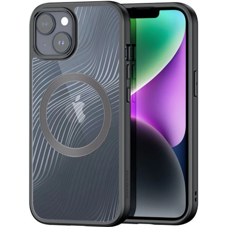Etui Dux Ducis Aimo Mag do iPhone 15 Plus Czarny - MagSafe