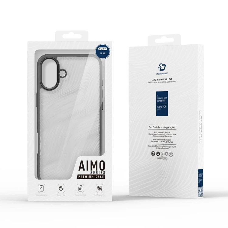 Etui Dux Ducis Aimo Mag do iPhone 16 Czarny - MagSafe - Pancerne