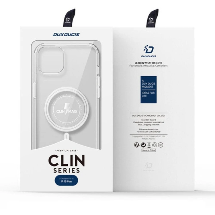 Etui Dux Ducis Clin Mag do iPhone 15 Plus - Przezroczyste MagSafe