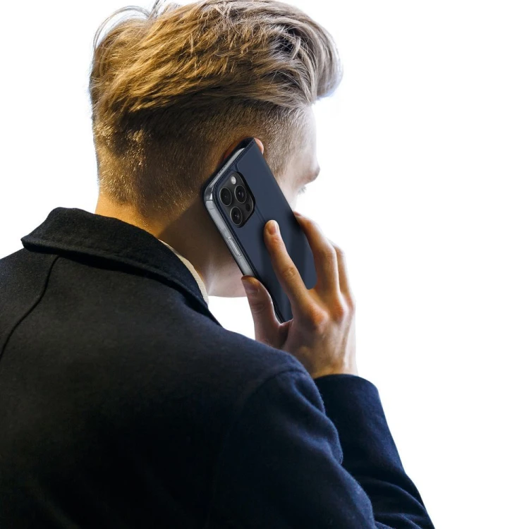 Etui z klapką Dux Ducis Skin Pro do iPhone 16 Pro Max Niebieskie - Kabura