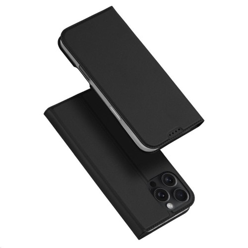 Etui z klapką Dux Ducis Skin Pro do iPhone 16 Pro Max Czarne - Kabura