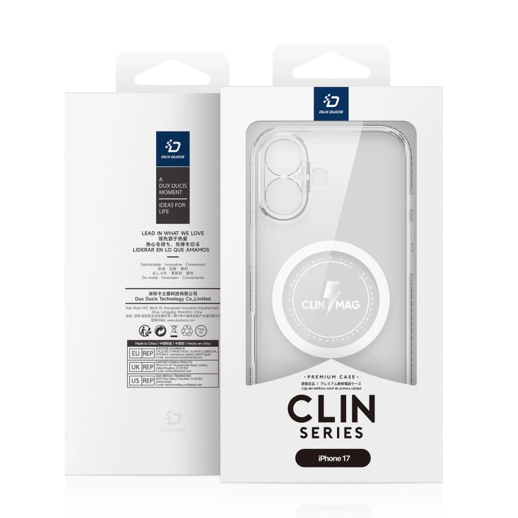 Etui Dux Ducis Clin Mag do iPhone 17 - Przezroczyste MagSafe