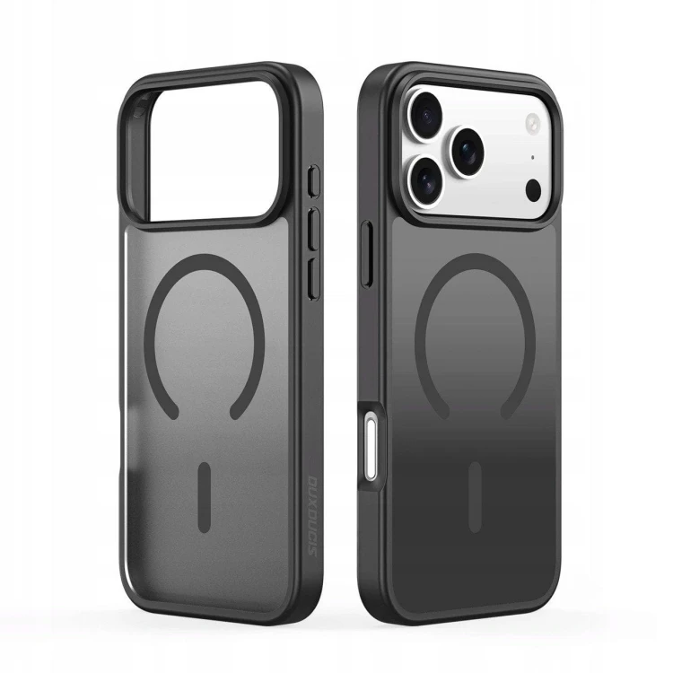 Etui Dux Ducis Yind Open Ring do iPhone 17 Pro Czarne - Hybrydowe