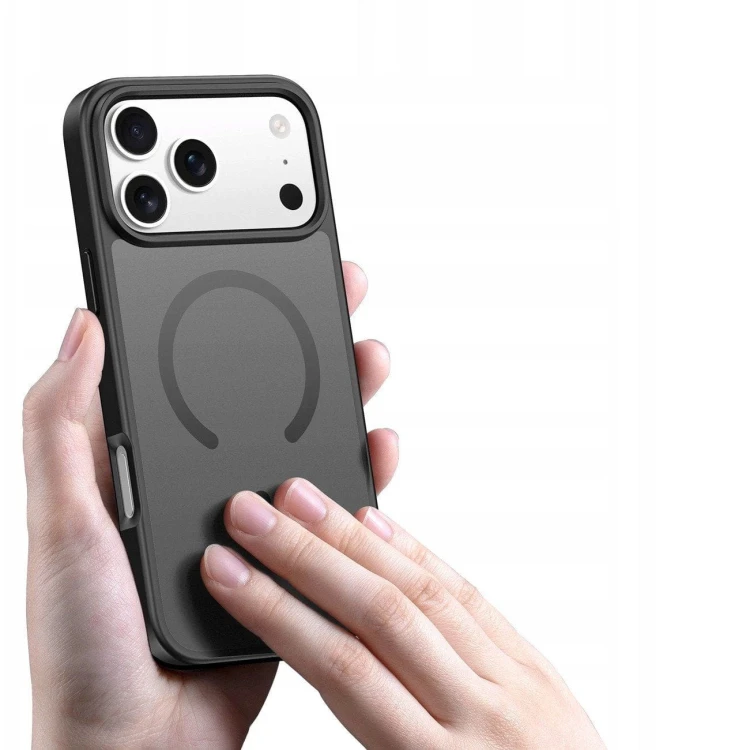 Etui Dux Ducis Yind Open Ring do iPhone 17 Pro Czarne - Hybrydowe